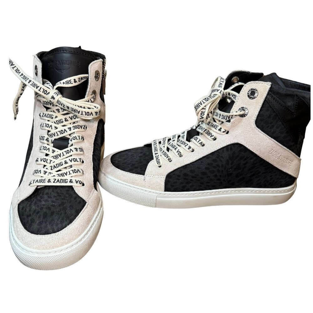 Zadig & Voltaire Black and White Sneakers